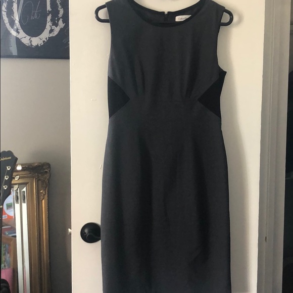 Calvin Klein Black and Gray Dress - Picture 1 of 4